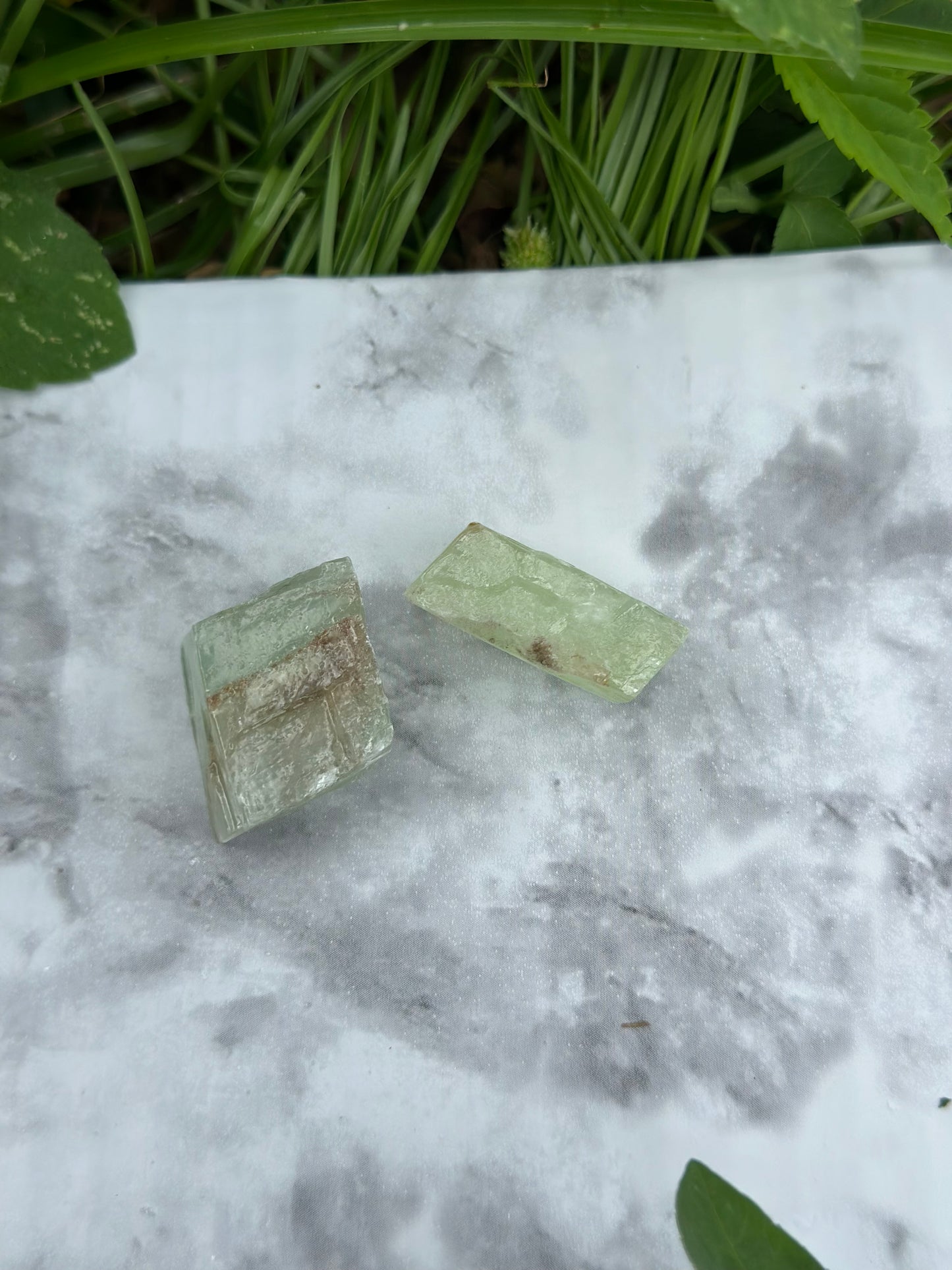 Green calcite